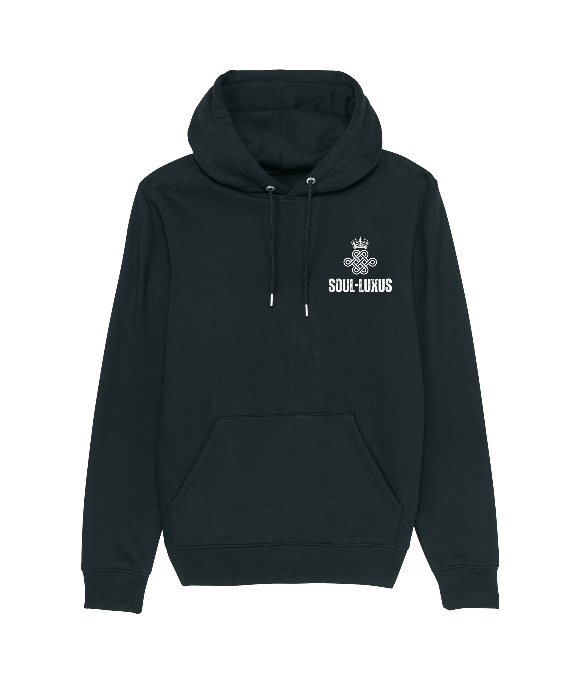Unisex Hoodie "Strong Soul Strong Vibes" Schwarz
