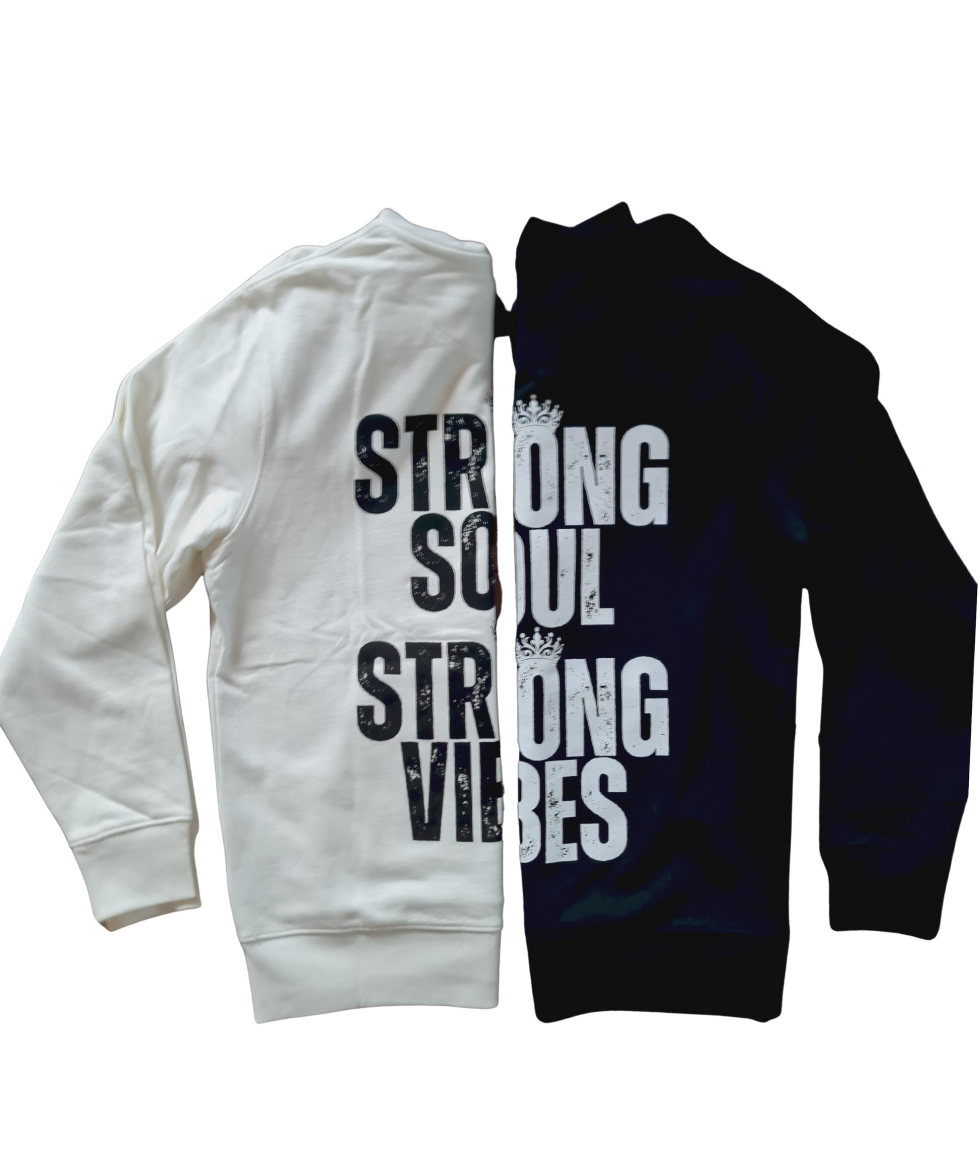 Unisex Hoodie "Strong Soul Strong Vibes" Off White