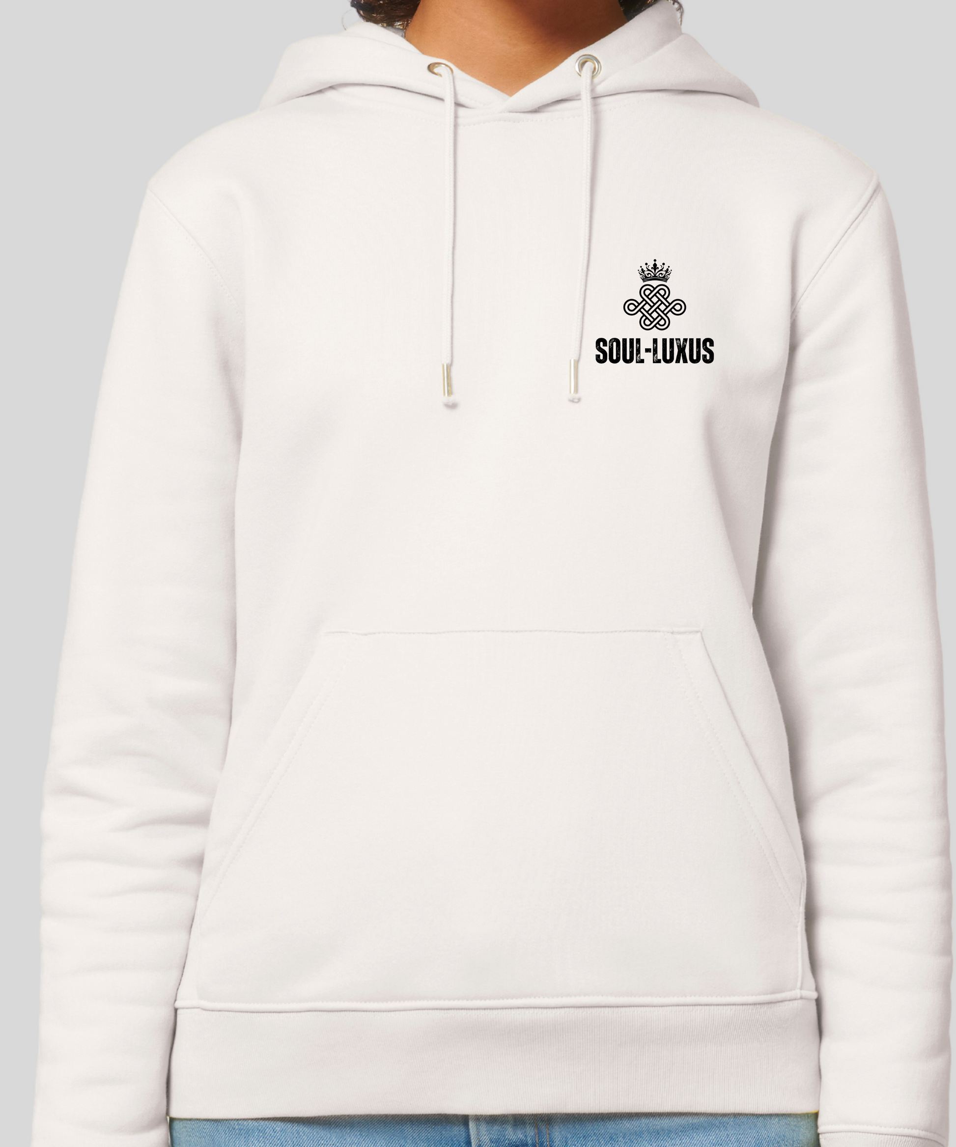 Unisex Hoodie "Strong Soul Strong Vibes" Off White